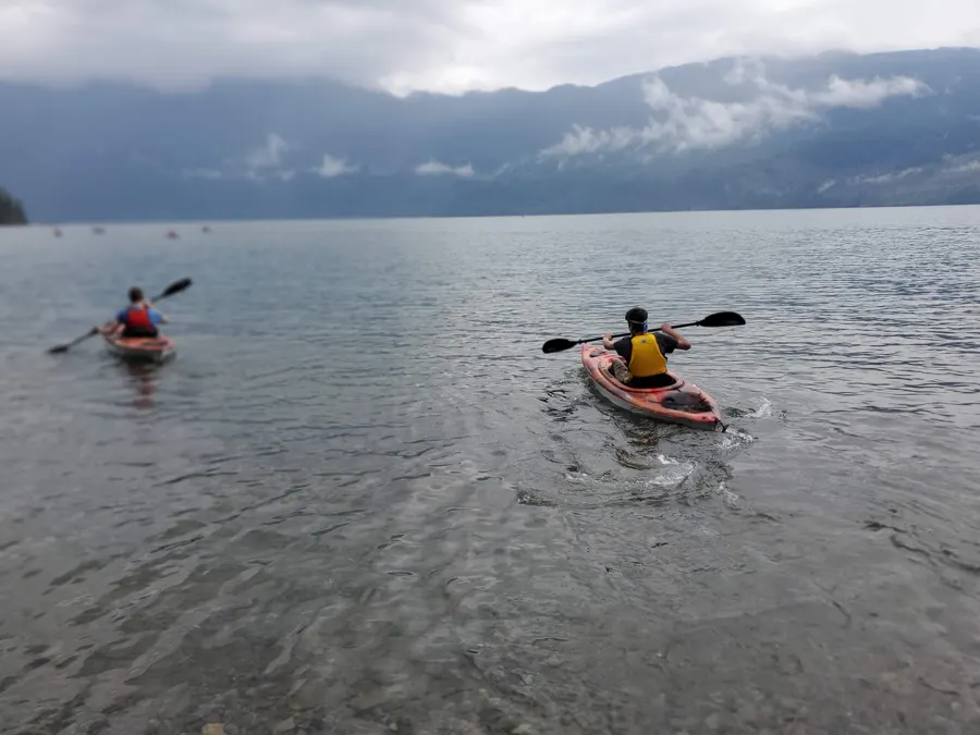 kayak on the lake, 2019